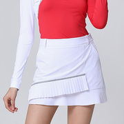 高尔夫球衣服女装高端服装套装，时尚韩国春秋，冬季长袖裙子t恤