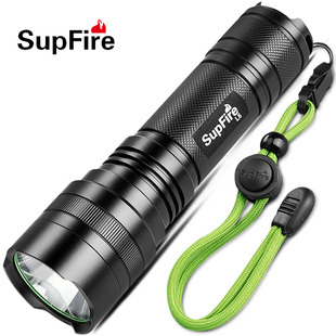 SupFire神火L6强光手电筒超亮充电远射耐用灯户外led聚光