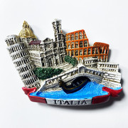 意大利威尼斯地标风景建筑组合旅游纪念装饰工艺品 磁力贴冰箱贴