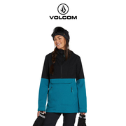 VOLCOM钻石女装国际大牌简约撞色专业滑雪服2024冬季保暖外套