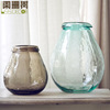 阑珊树-水波花瓶客厅欧式装饰品，摆件工艺品透明玻璃花瓶花艺