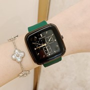  潮流手表韩版大红表盘表带中性气质女时尚方形石英国产腕表