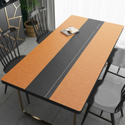办公桌桌布高级感桌垫防水防油防烫免洗pvc餐桌，垫长方形茶几垫轻