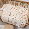 婴儿盖毯纯棉纱布豆豆毯宝宝小毯子新生儿包巾，夏季薄款儿童空调被