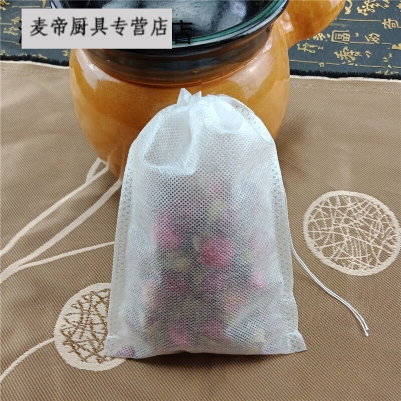 100个25*30cm无纺布抽线茶包袋煎药煲汤泡3茶过滤隔渣卤料包袋在类目 餐饮具, 茶具, 其它中 - 来自Buy2taobao.com提供专业的淘宝代购服务