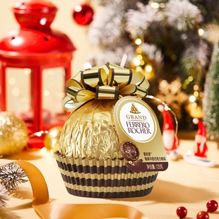 意大利费列罗榛仁牛奶巧克力大金球礼盒125g 圣诞新年礼物