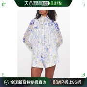 香港直邮潮奢 ZIMMERMANN 女士 Natura 蝴蝶结雪纺衫