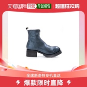 香港直邮guidi女士，短靴蓝色马皮前拉链pl1-soft-horse-fg-cv31t