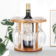 红酒杯架摆件葡萄酒架创意，酒瓶架时尚家居，红酒架展示架竹木杯挂架