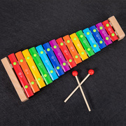 儿童手敲琴木琴15音铝片铝板，琴专业打击乐器学生宝宝益智音乐玩具