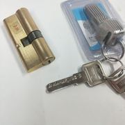 。防盗大门锁芯纯铜锁芯门锁锁芯A 级房L门WJ门锁双面铜锁芯