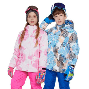 菲比小象冬儿童滑雪服滑雪裤，套装户外冲锋衣裤防寒服防风防水