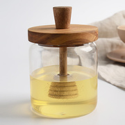 oakliing北欧约风玻璃密封罐蜂蜜罐分装瓶韩式储物罐家用无铅