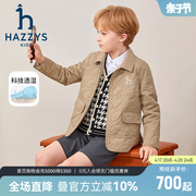 hazzys哈吉斯童装男女童棉服2023秋冬中大童舒适挺括保暖外套