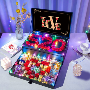 德芙巧克力礼盒装糖果，生日情人节礼物送男女朋友，老婆表白七夕