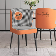 美式高端椅子套罩餐桌椅套罩弧形餐椅套厚板凳套凳套通用万能全包