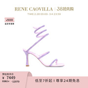 renecaovillacleo系列，粉色水钻高跟，凉鞋rc女鞋