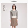 VGRASS时髦艺术五色提花趣味棉针织衫女春洋气VZO1O10890