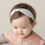 韩国进口3-12月婴儿童发饰淑女，宝宝蕾丝发带，公主头花百日周岁配饰