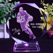nba水晶篮球纪念品摆件库里欧文詹姆斯科比人偶，模型diy男生日礼物