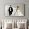 婚纱照相框照片定制打印放大挂墙洗结婚照，做成床头水晶相片加裱框