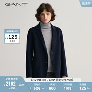 GANT甘特女士时尚休闲通勤毛呢大衣西装外套4770152