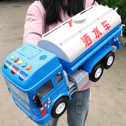 喷可水洒水车玩具儿童超大号仿真工程车模型，宝宝消防汽车男孩3岁4