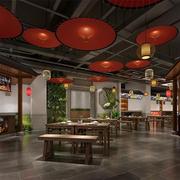 2023中式客厅吊灯中国风，羊皮灯具饭店火锅店餐厅，酒店大堂工程非标