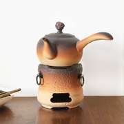家用户外野外陶瓷酒精炉碳炉煮茶器烧水壶，温茶炉茶壶套装底座双用