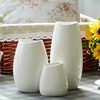 现代简约景德镇白色陶瓷，花瓶餐桌客厅，插花水养装饰品卧室居家摆件
