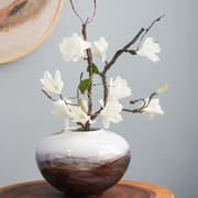 现代陶瓷花瓶客厅高级感家居装饰品，摆件干插花简约工艺品