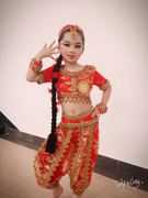 儿童印度舞演出服少儿新疆舞，表演服女童，肚皮舞服装幼儿民族舞蹈服