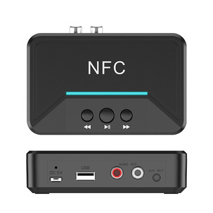 无损HIFI蓝牙5.0音频无线接收器nfc功放音箱AUX/RCA输出U盘播放器