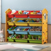 儿童玩具收纳架大容量宝宝，书架整理置物架多层储物柜大容量二合一