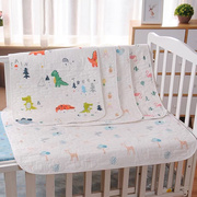 ins婴儿纯棉纱隔尿垫新生儿防水透气可洗床，垫巾加大尿布宝宝用品