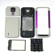 诺基亚NOKIA 5000手机外壳 全套含镜面 键盘 中壳 紫色