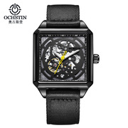 OCHSTIN奥古斯登方形手表时尚全自动机械表防水尼龙带男表