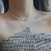 天然珍珠项链短款时尚，轻奢宫廷温柔choker锁骨，链女气质名媛高级感