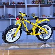 乐高山地自行车共享电动单车积木，拼装模型儿童，益智拼图玩具礼物女