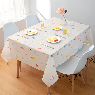 桌布防水防油免洗pvc餐桌垫书桌，ins学生北欧长方形，家用茶几布布艺(布布艺)