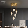 帕莎轻奢全铜客厅吊灯欧式简约美式大气创意餐厅吧台卧室灯具