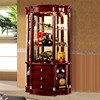 欧式酒柜客厅展示柜，装饰柜奢华型双门玻璃多功能，法式靠墙红酒柜