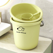日本无印良品塑料水桶家用学生宿舍用洗衣桶洗澡桶泡脚桶手提大圆