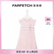 折扣self-portraitkids童装格纹无袖，连衣裙farfetch发发奇