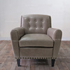 北欧简约皮艺沙发进口头层牛皮美式创意个性小户型单人沙发椅