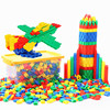 儿童塑料拼插火箭子弹头，积木3-6岁幼儿园，男女孩早教拼装益智玩具