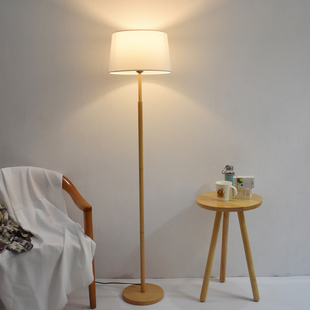 北欧卧室落地灯现代简约客厅床头书房，餐厅日式轻奢节能灯白色灯罩