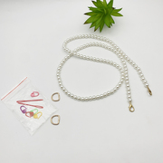 手工定制珍珠包包仙女斜跨链条diy材料，配件挎包可手提带单肩复古
