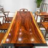 非洲奥坎实木大板茶桌，办公原木花梨红木茶台板面桌椅自然边好工厂