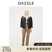 dazzle地素奥莱23春高级简约菱格绗缝手工锁边轻薄羽绒服外套